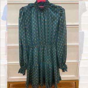 Regal green dress. AQUA Bloomingdales. Very good condition!